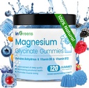 120 Count Magnesium Glycinate Gummies 700mg, närimistable Magneesium Gummies täiskasvanutele ja lastele, kõrge neeldumine, uni, lõõgastav ja fookuse tugi, mitte-GMO, gluteenivaba, segatud marja maitse, 60 päeva pakkumine