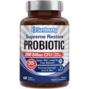 Probiootikum meestele ja naistele, 200 miljardit CFU 35 tüved, prebiootikumid + seedetrakti ensüümid, probiootikumide lisandi kõrgeim taastamine, 60 Veggie kapslit