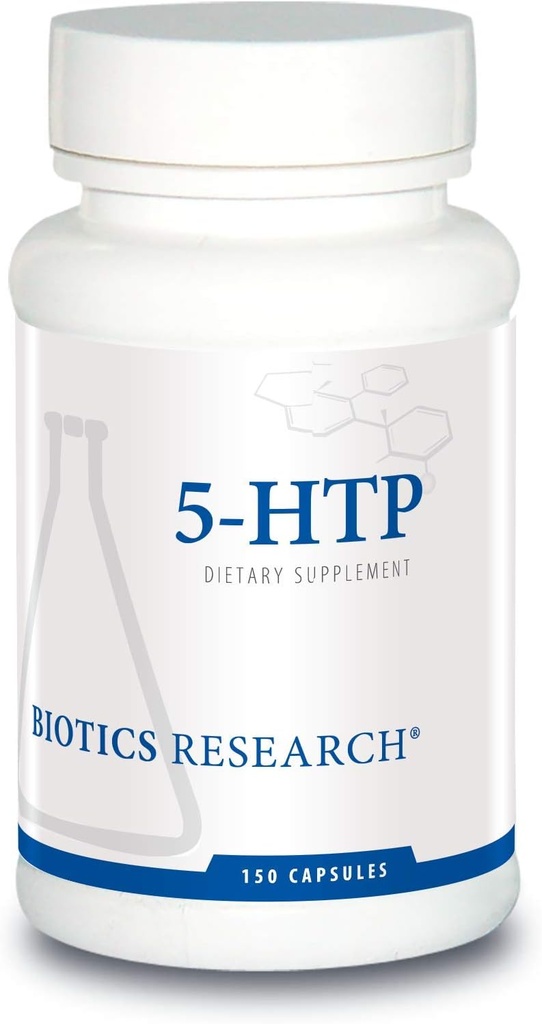 Biotics Research 5HTP 50mg 5HTP Aju tervis soodustab rahulikku meeleolu üldist heaolutunnet, serotoniini tootmist, 150 kapslit