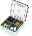 Daily Pill Organizer Vitamiiniplaneerija Portable Medicine Box, Travel Compartments Pill Organizer Box, Niiskuse Tõestus Väike Pill Juhtum Taskukott Igapäevane Pill Hoidja Konteiner Meditsiini Vitamiin