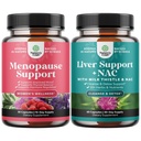 Bund of Menopause Supplement for hot flashs koos Dong Quai Vitex Chaste Berry & Black Cohosh and Maks Support NAC - Piimaohakas N atsetüültsüsteiin kurkum, koliin, Dandelion & L-Glutatioon