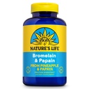 Nature's Life Bromelain & Papain | Proteolüütilised ensüümid seedetrakti toetamiseks ja mugavuseks | ananassist ja papaiast | 250 mg (250 CT)