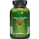 Irwin Naturals Power to Sleep PM - 60 Vedel Soft-Gels - Melatonin, GABA, Ashwagandha, Valerian Root & L-Theanine - 30 Servings