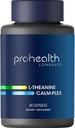 ProHealth L-Theanine Calm-Plex GABA ja 5-HTP (Suntheanine) (100 mg, 60 keskmist kapslit)
