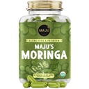 Maju Superfoods Orgaanilised Moringa Kapslid, Oleifera Leaf, Extra-Fine Quality Moringa Lehed, Kuivatatud Drumstick Tree Lehed, Orgaaniline Moringa Pulber Ekstrakti Lisakapslid Taimest (90 ct)
