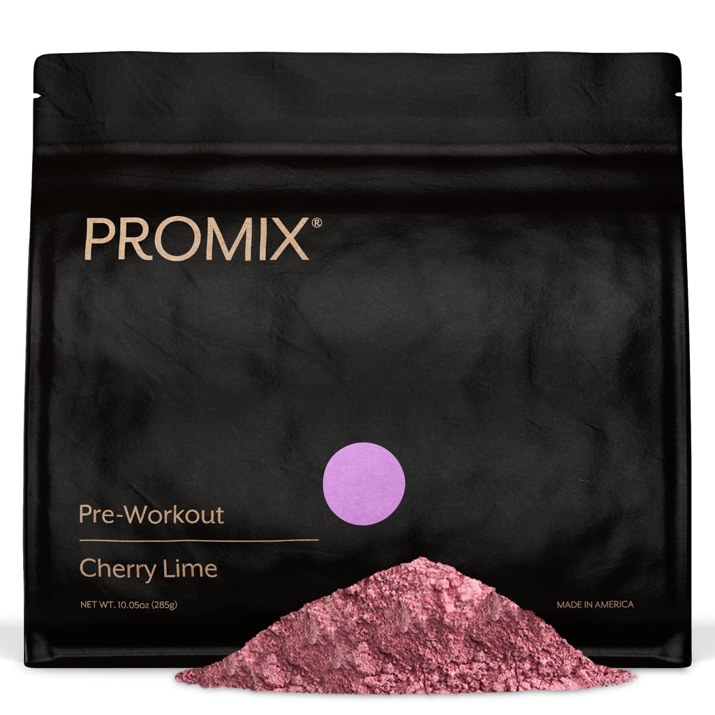 ProMix Nutrition Pre-Workout Pulber, Kirsilubi - maksimeerida fookust ja jõudlust - aitab lihaste kasvu, vastupidavust - vitamiin B12, kofeiin, beeta-alaniin ja L-türsosiin - 30 serveerimist (pakk 1)