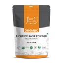 Just Jaivik 100% orgaaniline lagritsa juurepulber - 227 gm / 0,5 lb Mulethi | Glycyrrhiza Glabra / Yastimadu | May Enhance Gut, hingamisteede ja seedetrakti heaolu | USDA Organic Certified Herb