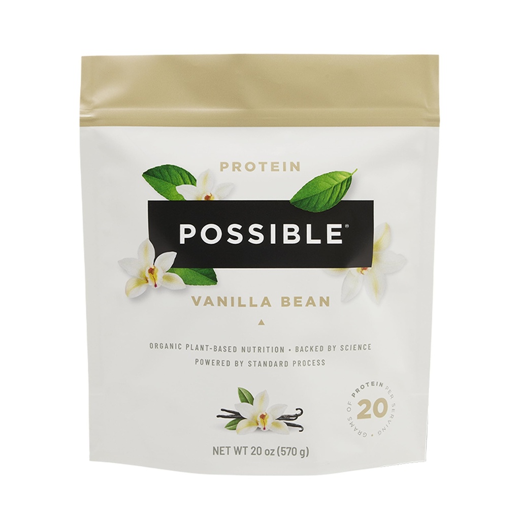 Valgupulber Vanilla Bean - 20 g Vegan, Taimne Valgu Segu - Mitte-GMO, Mitte-Dairy, Gluteenivaba - 3,5 g BCAAs - 9 Essential Aminohapped - 15-päevane tarne - 1 kott, 15 Serving