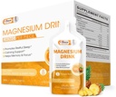 Magneesiumtsitraat Vedel magneesiumjook Suukaudne lahus vitamiini, tsingi ja naatriumbromelainiga, oluline magneesiumi lisand immuunsüsteemi, luude tervise ja Zzz, ananassimaitse, 10 Fl Oz
