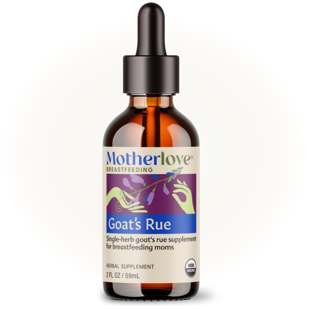 Motherlove Goat Rue (2 Ounce Tinktuur) laktatsioonilisa rindade kudede arendamiseks ja rinnapiima pakkumise optimeerimiseks - USDA Certified Organic, Vegan, Kosher, Soy-Free