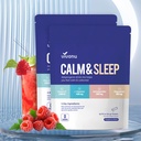 VivoNu Calm & Sleep Pulbriline jook Segu Vaarika L Theanine Ksm-66 Ashwagandha Magneesium Glütsinaat Vitamiin D 3 Toidulisandid Lõõgastamiseks ja keskendumiseks Suhkrule Mitte GMO