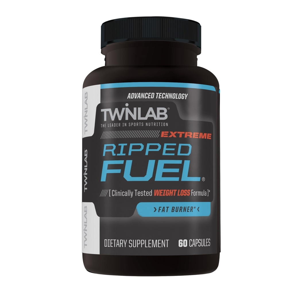 Twinlab Ripped Fuel Extreme - energialisa, et toetada kaalujälgimist ja lihaste tervist - 60 kapslit