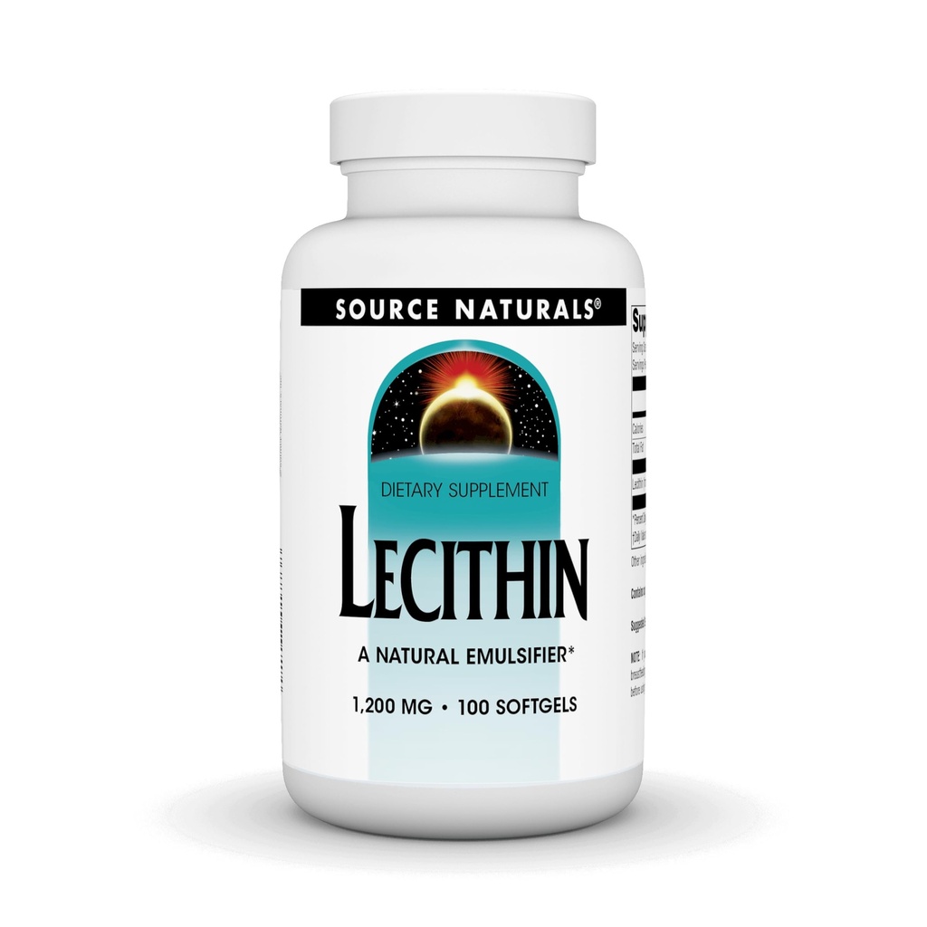 Allikas Naturals Lecithin 1200 mg, looduslik emulgaator - 100 Softgels