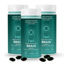 iwi elu Aju Omega-3, 180 Softgels (90 Servings), Vegan taime baasil vetikad Omega-3 koos EPA + DHA, fookus, mälu ja meeleolu toetamine Dietary Supplement, Krill & Fish Oil Alternatiivne, No Fishy Aftertaste