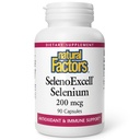 Looduslikud tegurid, SelenoExcell Selenium 200mcg, Antioksüdant & Immune Support, 90 kapslit