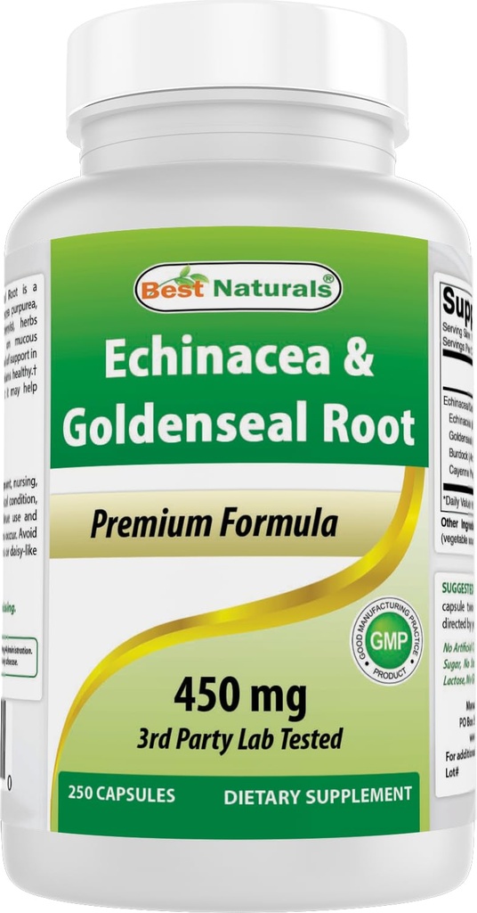 Parim looduslik Echinacea Goldenseal 450 mg 250 kapslit