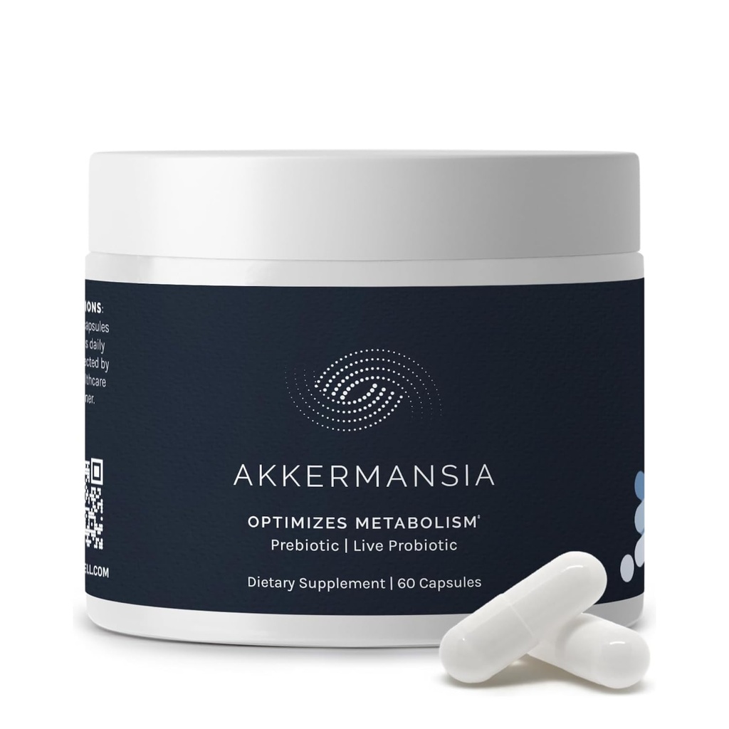 InfiniWell Akkermansia probiootikum seedetrakti tervisele - tervisliku eluea, immuunsuse ja tasakaalustatud soolestiku mikrobioomi toetamine Akkermansia muciniphila probiootikumidega (60 kapslit)
