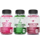 Atlantis Nutrition Hormonaalne tasakaal naistele ja PMS Gummies + Ashwagandha Gummies + Magneesium Gummies