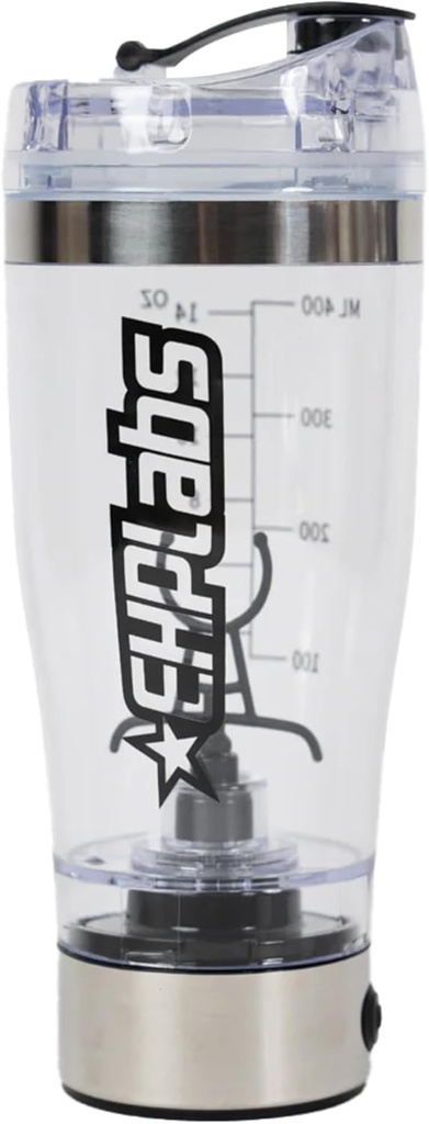 EHPlabs Elektriline Valgu Shaker Pudel - 15oz Kaasaskantav Blender Shaker - Isiklik Blender Shaker - Elektriline Valgu Shaker Pudel toidu asendamiseks Shakes
