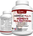 MiracleMulti Multivitamiin naistele - Naiste tugivalem, immuuntoetus, mineraalid, biotiin, antioksüdandid ja supertoidud Blend - 60 kapslit
