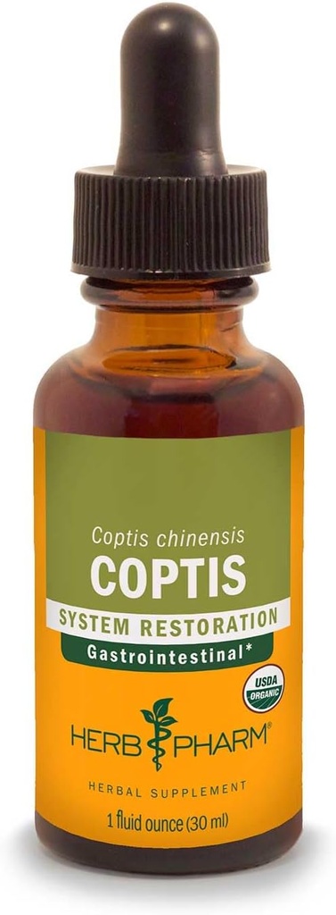 Herb Pharm Coptis Vedel ekstrakt seedetrakti toetuseks, 1 Fl oz