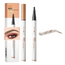 Q707 4 Tipped Precise Brow Pen - Pikaajaline veekindel kulmupliiats looduslikele, määratletud kulmudele - lihtne kasutada, sobib kõigile oskustele (2#Dark Coffee)