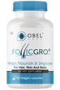 obel Follicgro Juuksed, nahk ja küüned Täiendus | Taimsed ekstraktid | Vitamiinid | Biotiin | MSM | Saw Palmetto | Nettle | 60 kapslit