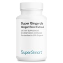 Supersmart - Super Gingerols 400mg päevas (suure tugevusega 20% ingverool) - ingveri juure ekstrakti täiendus | Mitte-GMO & Gluteenivaba - 60 taimekapslit