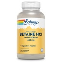 Solaray High Potency Betaine HCL koos pepsiiniga - soolhappe lisand seedetrakti tervisele - betaiinvesinikkloriidi ja seedeensüümidega - soolestiku tervise tugi - 60-päevane garantii, 250 VegCaps