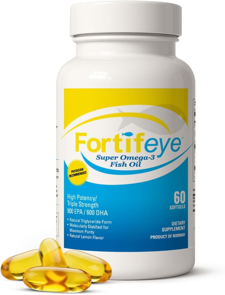 Omega 3 kalaõli 60Count 1600 mg Made in Norway - High Potency Fish Oil Omega 3 Toidulisandid Triglütseriidvorm EPA ja DHA lisanditega naistele ja meestele Ei ole kala pärast maitse loomulikku sidrunimaitset