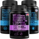 MEDCHOICE Sleep Melatoniin (90ct) ja Nootroopne Aju (120ct) Täienduspakett - Wellness Duo une, aju, fookuse ja meeleolu toetamiseks - Vegan, GMO, Gluteenivaba