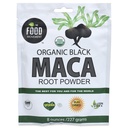 The Food Movement Co. Black Maca 8 oz Toores toidupulber - orgaaniline, mitte-GMO, vegan, gluteenivaba-must Maca juurelisa kogu keha heaolule