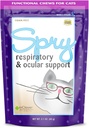 In Clover Spry Daily Respiratory and Ocular Support Soft Chews for Cats, L-Lysine, Superfoods ja Prebiootikumid Tugeva Immuunsüsteemi jaoks, 2,1 oz. (60 arvu)