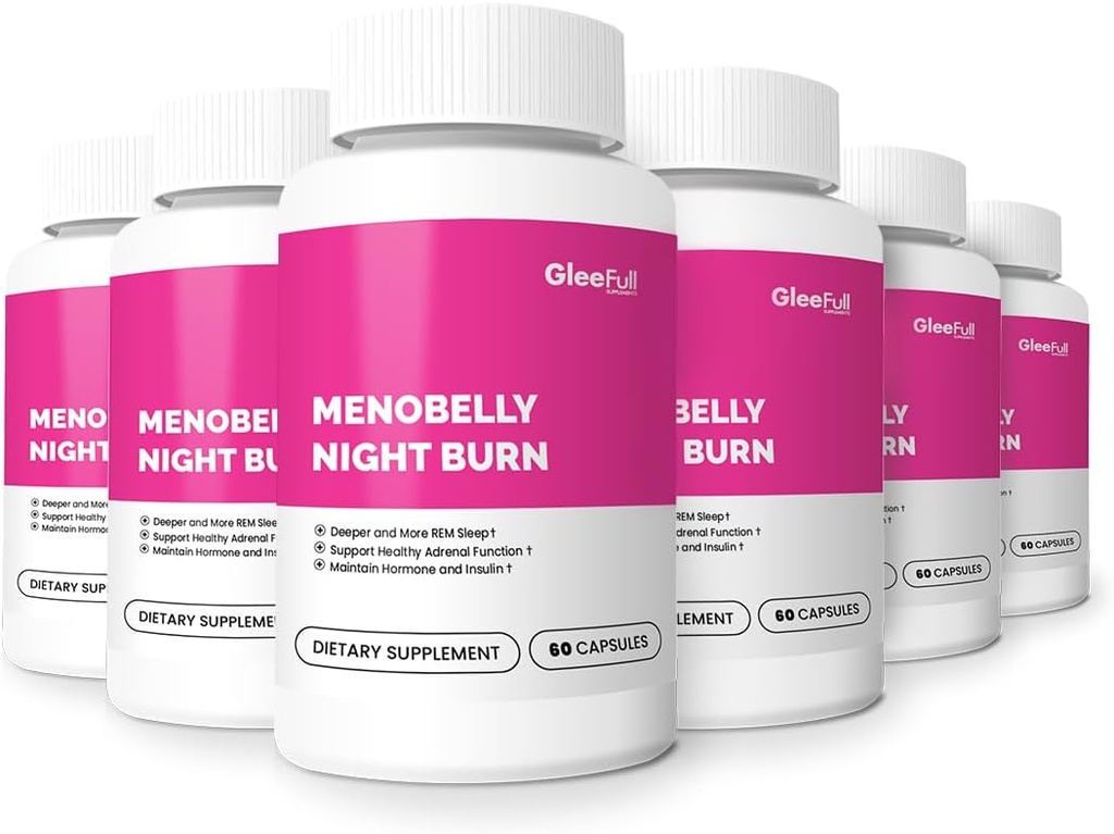 GLEEFULL SUPPS Meno Belly Night Burn - 6 pudelit