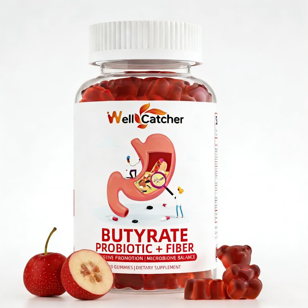 Butüraat Gummies Soolestiku Tervise Täiendus: Butüraat Probiootikumide Ja Prebiootikumidega Kiudkummid Naistele Mehed Suhkruvaba Seedetrakt Ja Energia Metabolism Toetus Vegan Hawthorn Maitse 30 Päeva Pakkumine