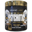 Insane Labz Psychotic Gold, High Stimulant Pre Workout Powder, Extreme Lasting Energy Focus, Pumbad ja vastupidavus Beeta Alanine, DMAE Bitartraat, NO Booster (60 Servings, Blue Punch)