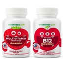 Lapsed Multivitamiini närimistabletid + Vitamiin B12 närimistabletid