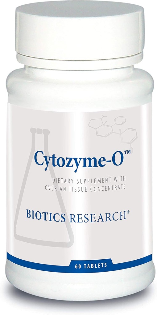 Biotics Research Cytozyme O Raw Veiste munasarjakoe, toetab naiste tervise, SOD, katalaasi, tugev antioksüdant aktiivsus, 60 tabletti