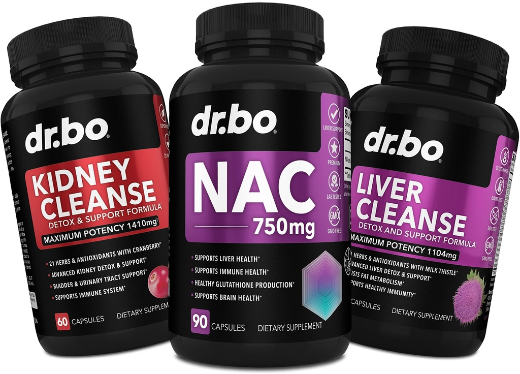 NAC neeru maksa puhastamine Detox - 750 mg N atsetüültsüsteiini puhas vitamiinikapsel - igapäevane maks neerude detox toetusvalem sapipõie, põie kuseteede täiendused ja piimaohakas
