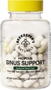 Mesiniku Naturals All Natural Sinus Support for Adults, Seasonal Nasal Care Relief koos Propolis, Quercetin, Bromelain, Nettle Leaf, & Vegan Kapsel, Blokid või Supressid Histamiin, 60 ct