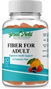 Greenfield Nutritions: Halal Fiber Gummies täiskasvanutele prebiootilisest lahustuvast sigurist seedetrakti ja soolestiku toetamiseks, immuunsuse toetamine, mitte-GMO, želatiinivaba, gluteenivaba 60 loendit, halal vitamiinid