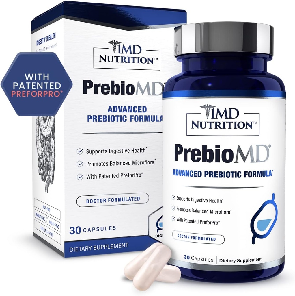 1MD Toitumine PreBioMD - Prebiootikum PreforPro®-iga | Tervisliku seedimise ja kasulike bakterite toetamine