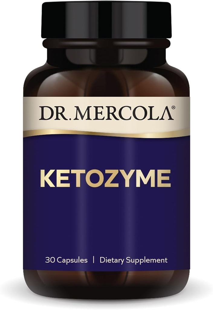 Dr Mercola Ketozyme, 30 kapslit, mitte-GMO, Gluteenivaba, Sojavaba