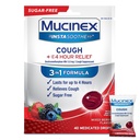 Mucinex Instasoothe Sugar Free Cough tilgad, köha ravim täiskasvanutele Dextromethorphan HBr, Non Menthol Cough tilgad, Cough Suppressant Lozenges, Segatud Marja ravim köha tilgad, 40 ct