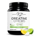 Lihased Feast Kreatiin Monohüdraat närimistables - Vegan & Gluteenivaba Kreatiini närimiskoogid meestele ja naistele - Maitsev Citrus-maitseline Kreatiin tabletid lihaste ehitamiseks - Sidrun Lime, 360 Tabs