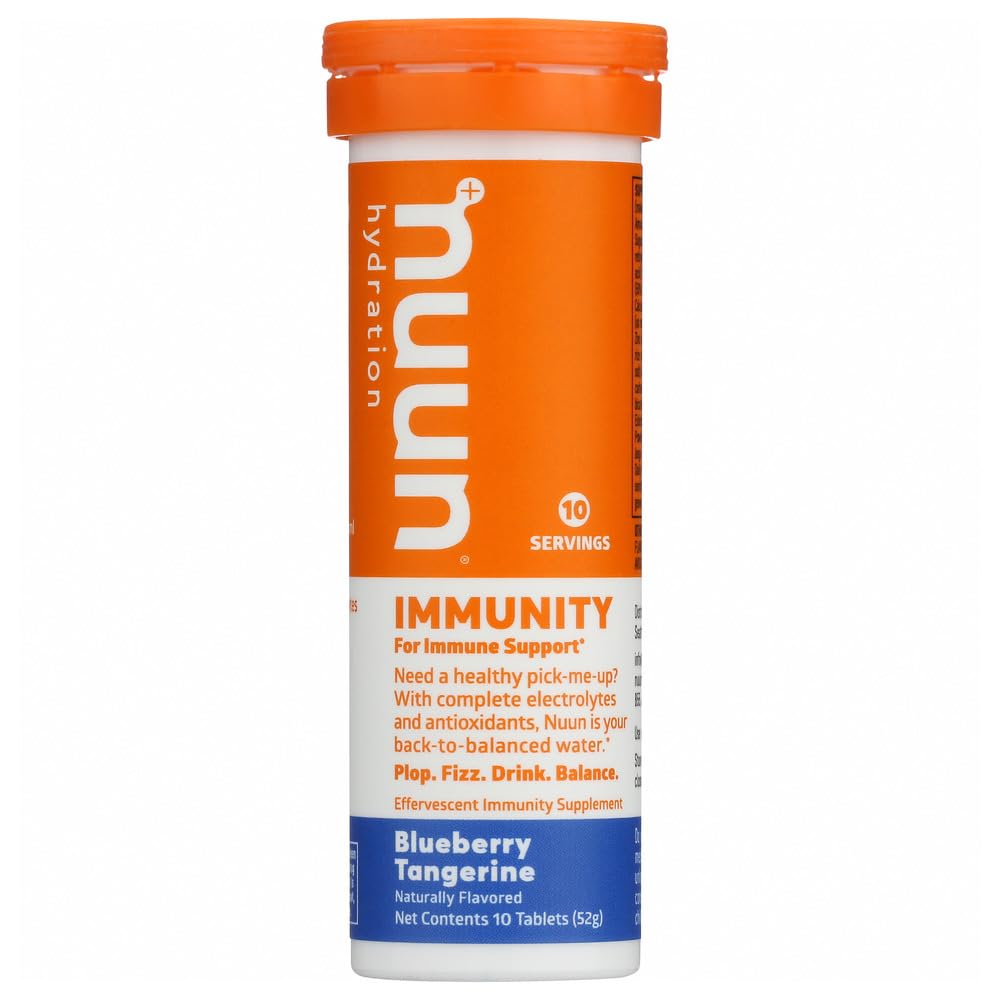 Nuun Immunity: Blueberry Tangerine Enhanced Hydration Tablets (2-Pack 10 Tabs iga)