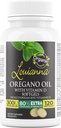 Louianna - orgaaniline looduslik oreganoõli D-vitamiiniga, vedelad Softgel kapslid 80-protsendilise karvakrooliga, toetab teie luude, immuunsüsteemi ja soolestiku tervist, taimseid toidulisandeid, 120 softgelit