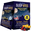 Dr Price'i vitamiinid Natural Sleep Aid - Sleep Supplement - Melatoniin magamiseks - 30 paketti - Uneabivahendid Täiskasvanud, trüptofaan, rahustav magneesiumipulber, Unetugi
