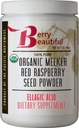 Berry Beautiful Organic Meeker Red Vaarika Seed Powder (Ellagic Acid, Fiber) - 1 lb (454 g) - Külmpressitud USA-s kasvatatud vaarikad