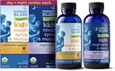 Emme Bliss Organic Cough Syrup & Licus lastele, päev ja öö Combo Pack koos C-vitamiini ja immuunsuse tugi, sisaldab orgaanilist mesi ja Ivy Leaf, 4 Fl Oz (pakk 2)